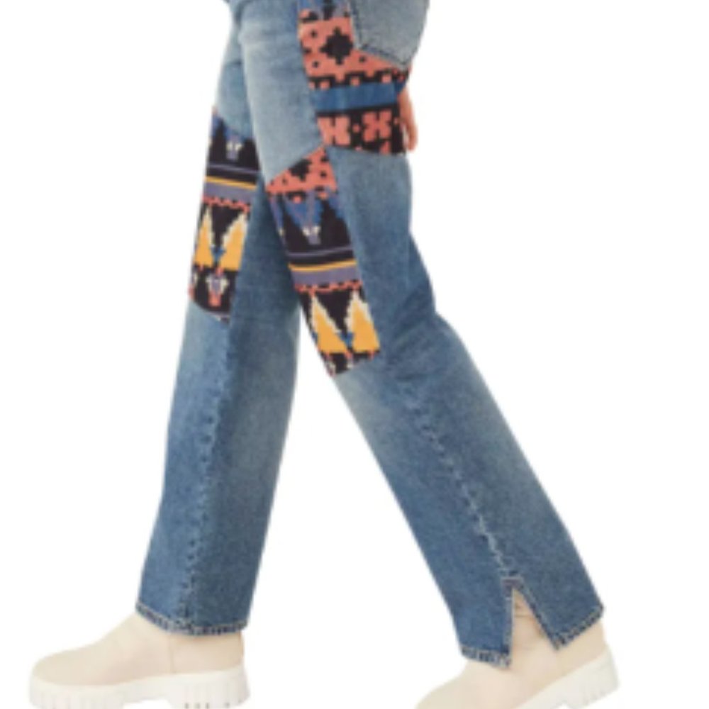 Free Poeple We The Free Rocky Mountain Straight Leg Jeans Size 26 EUC - Picture 13 of 15